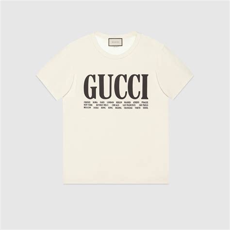 t shirt gucci cities|Gucci polo shirts.